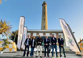 Durante la presentación de la prueba.