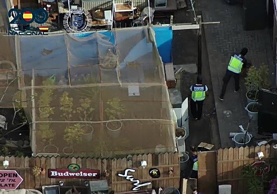 Imagen de la operación policíal.