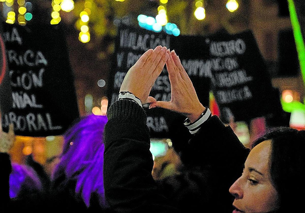 Imagen de archivo de una manifestación del 25N.