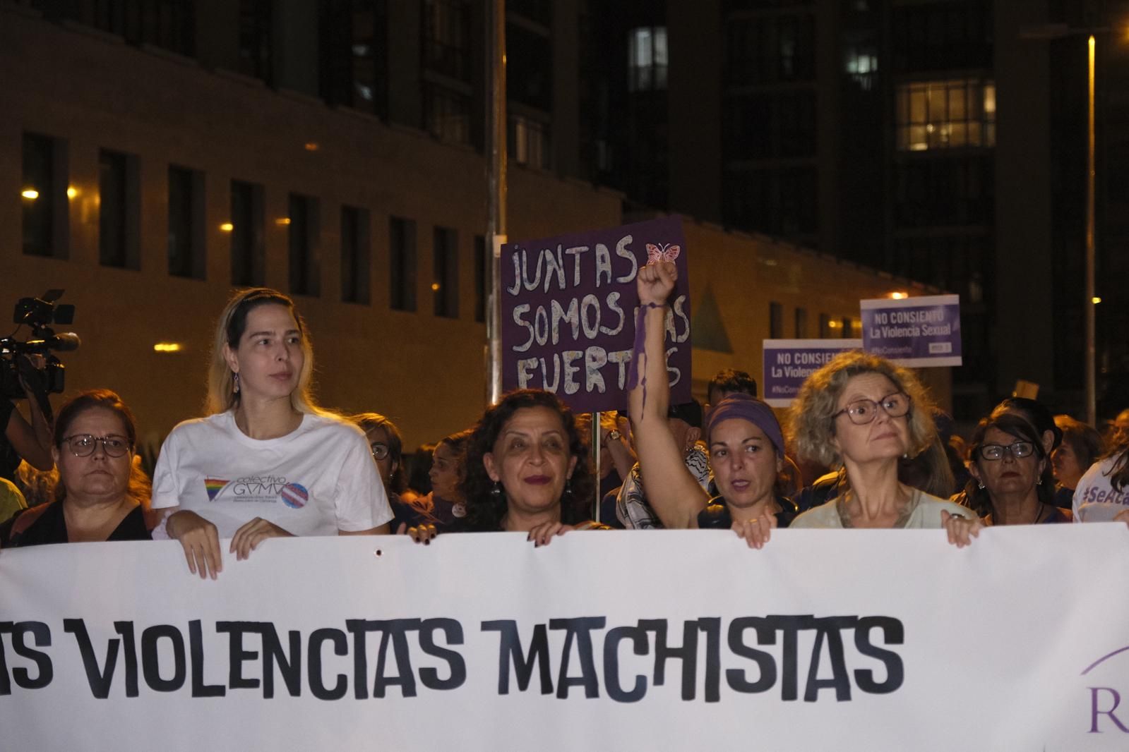 La manifestación del Día Internacional de la Eliminación de la Violencia contra las mujeres, en imágenes