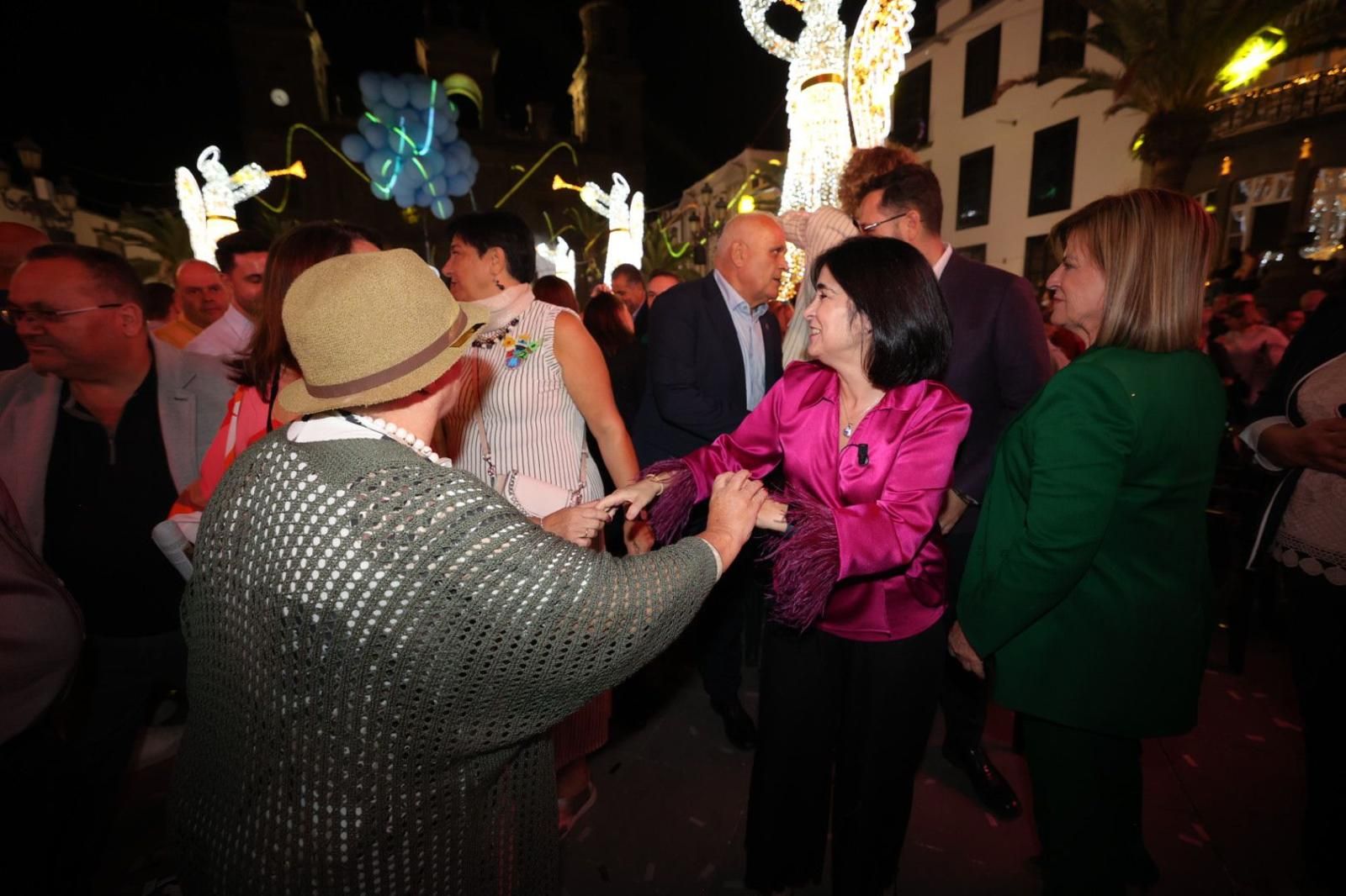 Luces, magia y música en el encendido navideño de la capital