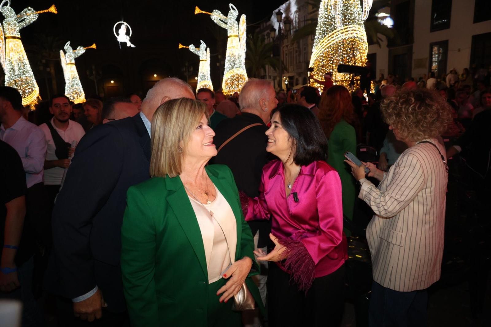 Luces, magia y música en el encendido navideño de la capital