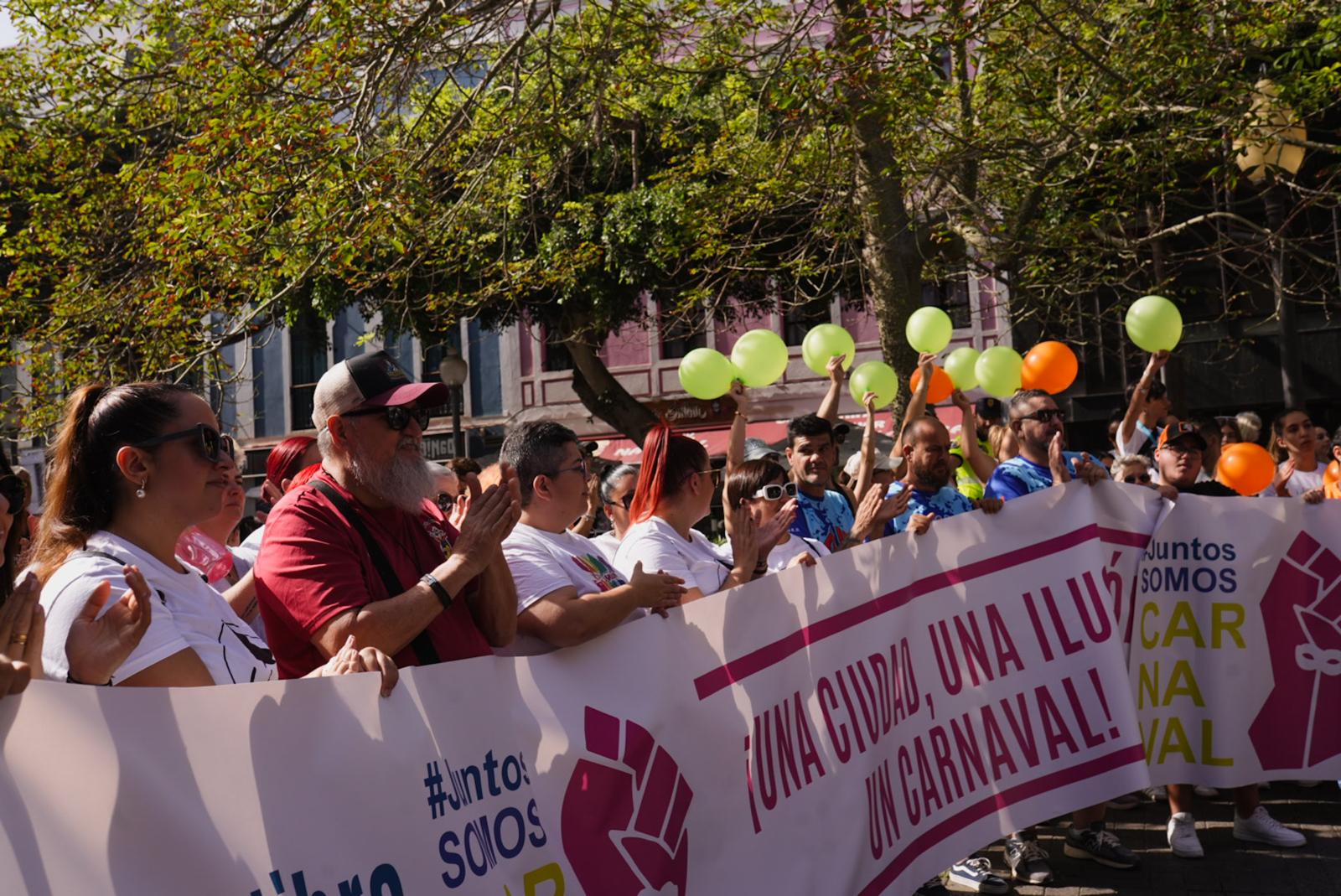 Concentración en favor del carnaval