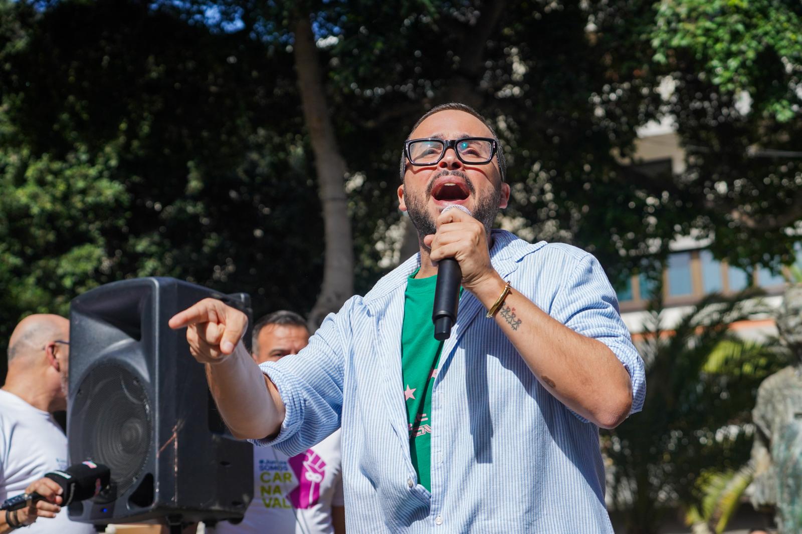Concentración en favor del carnaval