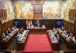 Vista de la sesión extraordinaria de debate y aprobación de los presupuestos.