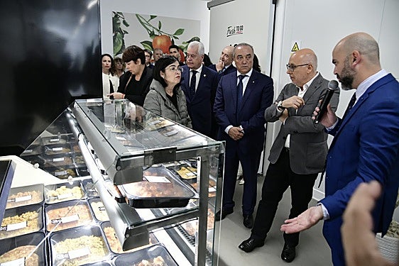 La presentación de la nueva fábrica y la nueva línea de comidas preparadas del Spar, en imágenes