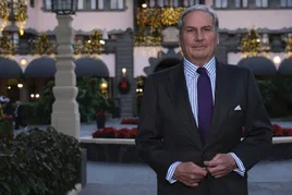 Pedro Méndez de Vigo, general de Brigada de Caballería en situación de reserva, en los alrededores del Hotel Santa Catalina.