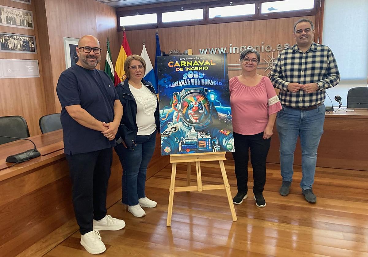Presentación del cartel del carnaval de Ingenio 2025.