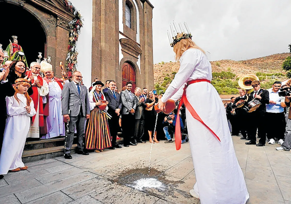 Imagen principal - Defensa de la paz en el día de Santa Lucía