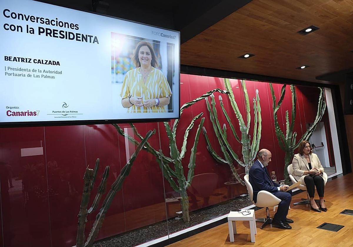 Las imágenes del Foro CANARIAS7 &#039;Conversaciones con... la presidenta de la Autoridad Portuaria de Las Palmas&#039;
