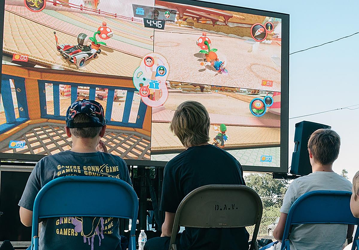 Foto de archivo de una Game Party.