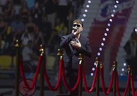 Quevedo durante su concierto en el Gran Canaria Arena.