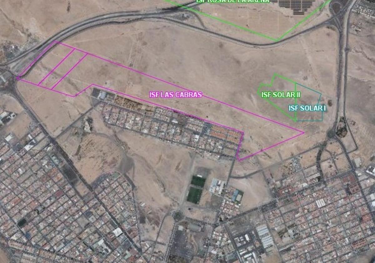 El parque solar se hubiera instalado al norte de Puerto del Rosario.