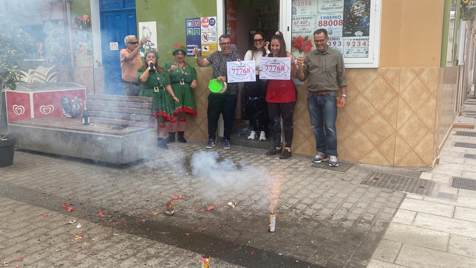 Celebración del cuarto premio en El Girasol de la Suerte 