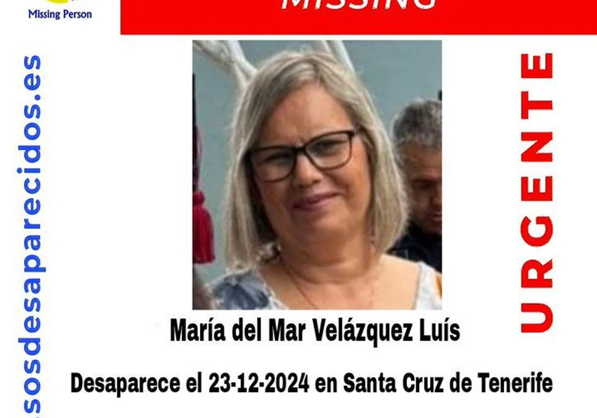 Desaparece María del Mar Velázquez Luis en Santa Cruz de Tenerife