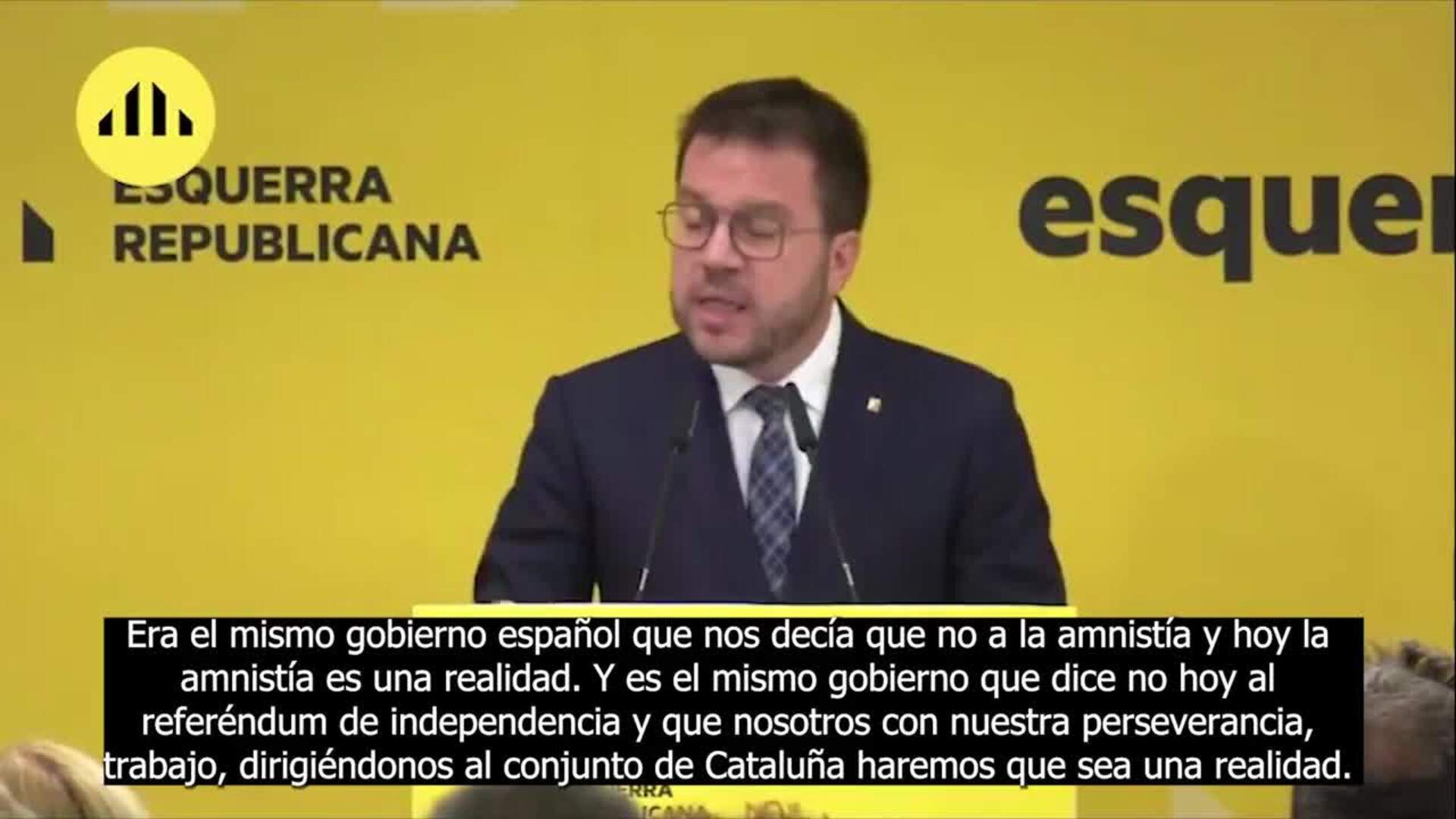 Aragonès replica al Gobierno sobre el referéndum: "Imposible no está en nuestro diccionario"