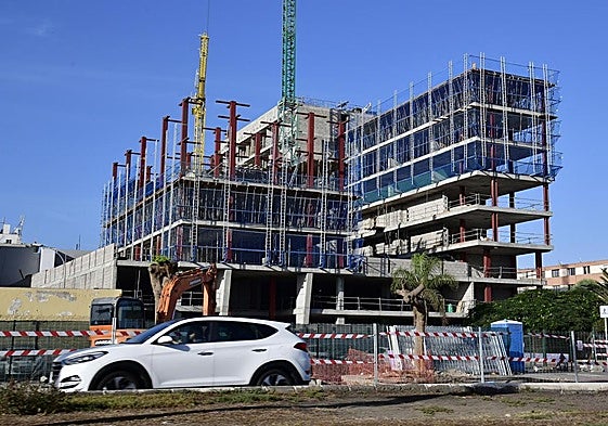 Viviendas en construcción en Las Palmas de Gran Canaria.