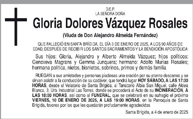 Gloria Dolores Vázquez Rosales