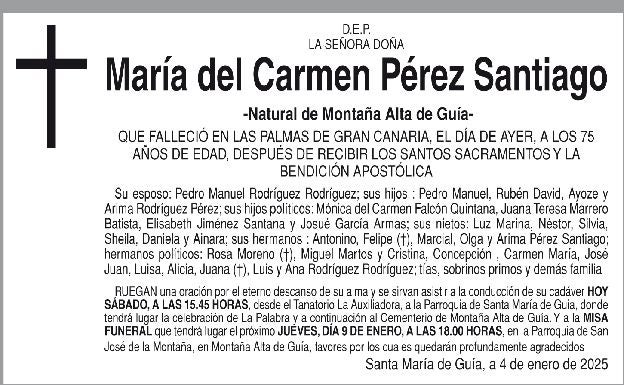 María del Carmen Pérez Santiago