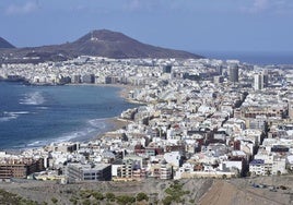 Vista panorámica de la capital grancanaria.