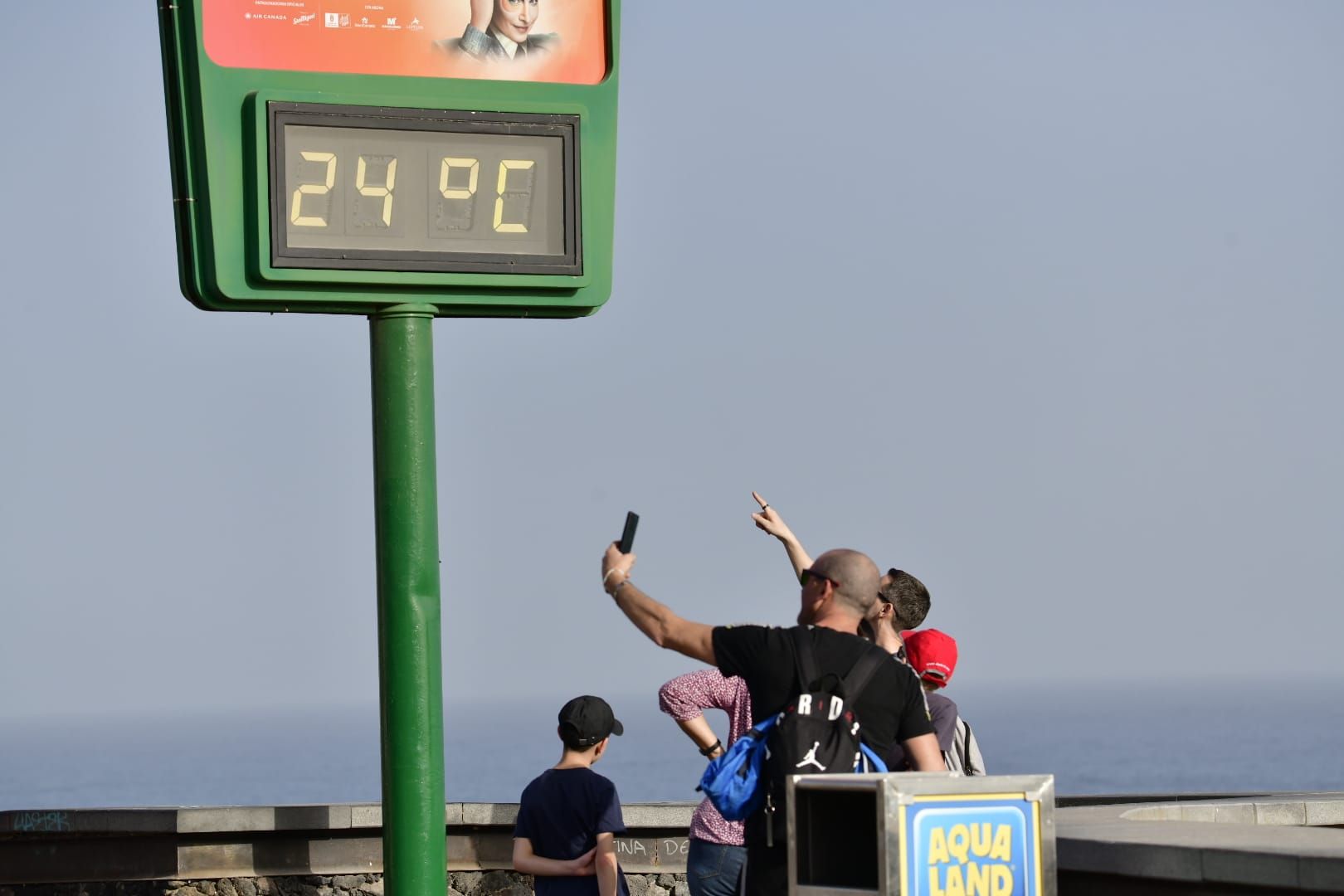 La calima toma el sur de Gran Canaria, en imágenes