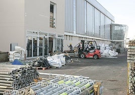 Vista del pabellón de Argana, objeto de una gran reforma desde hace más de un año.