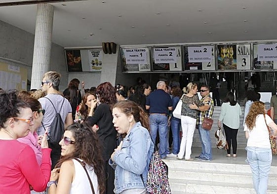 Imagen de archivo de una convocatoria para unas oposiciones de enfermería en Arrecife de Lanzarote.