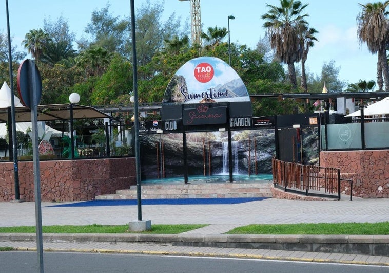 Fachada principal de acceso a la terraza TAO en Las Palmas de GranCanaria.