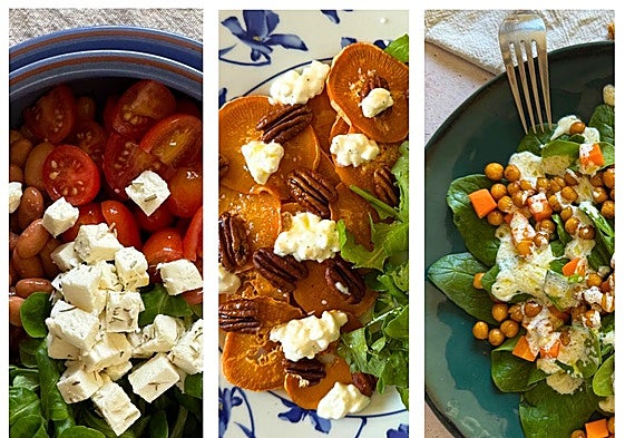 Receta tres ensaladas de invierno