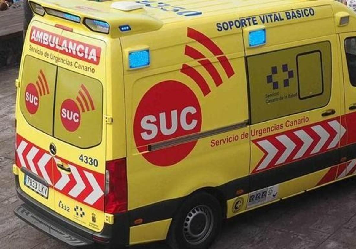 Imagen de archivo de una ambulancia del SUC.