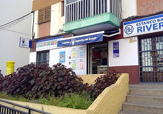 Una de las administraciones que vendió el boleto ubicada en la calle Manuel de Falla en la capital grancanaria.