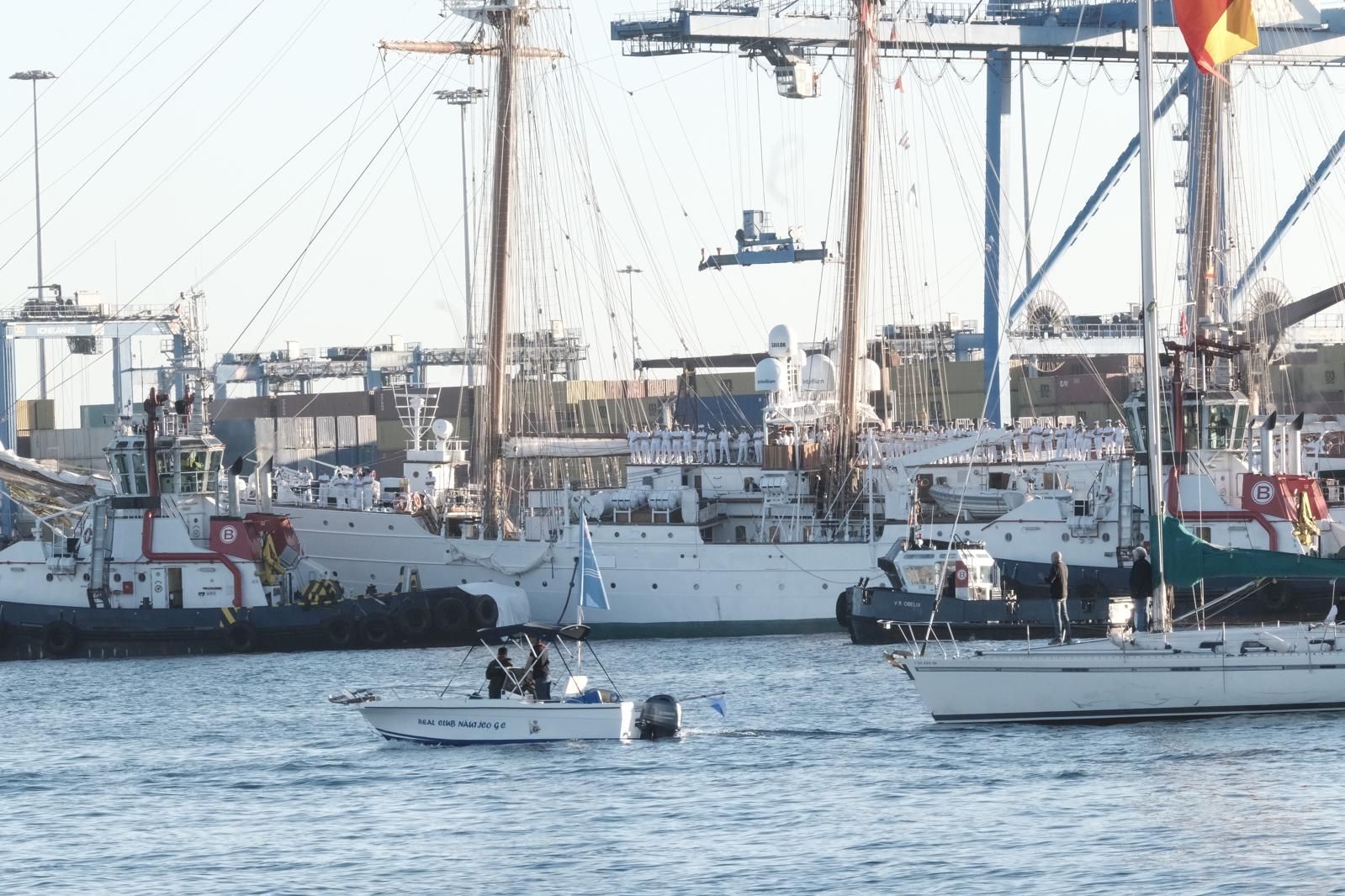 Las imágenes del desembarco de la princesa Leonor en Gran Canaria
