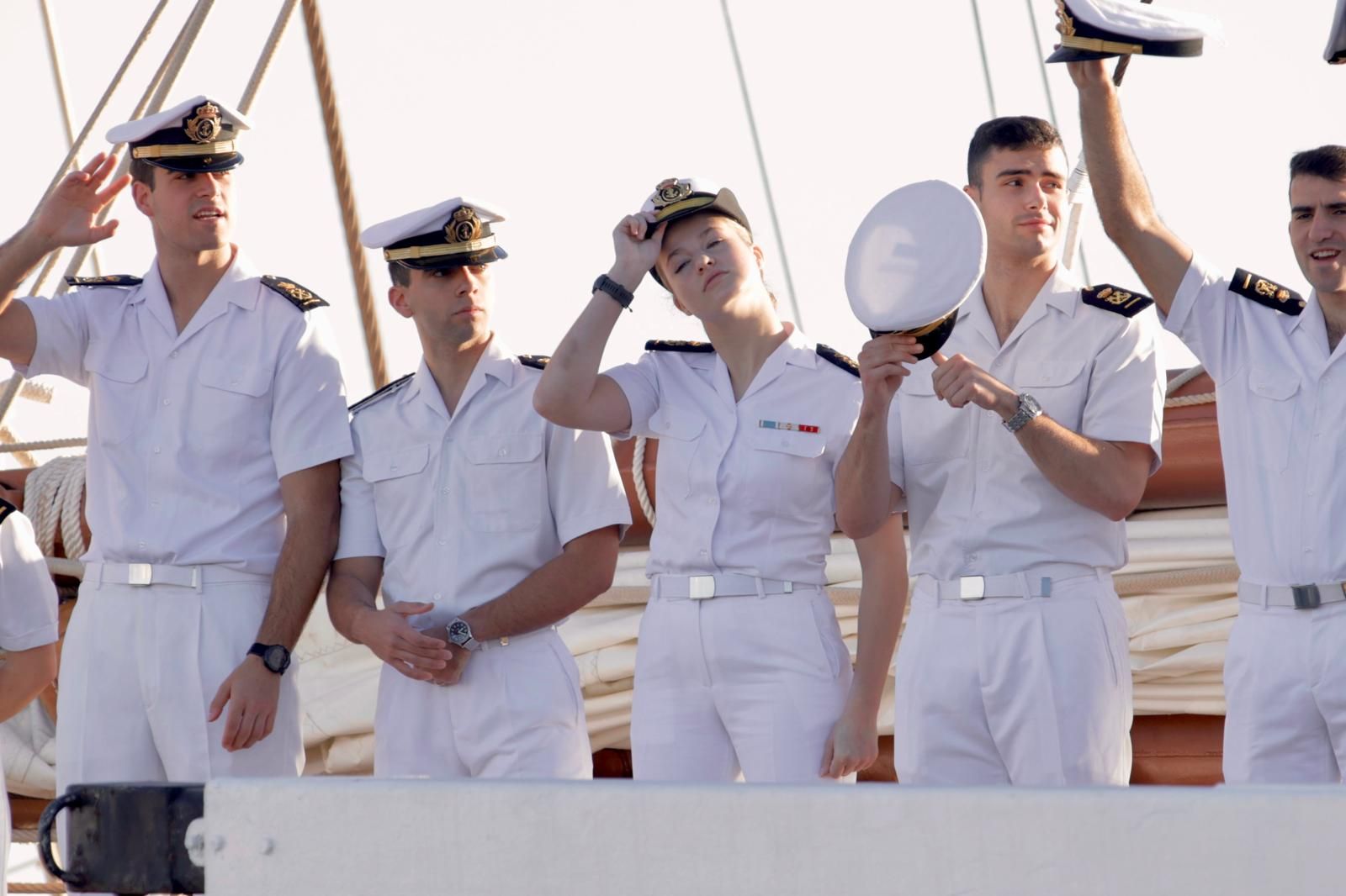 Las imágenes del desembarco de la princesa Leonor en Gran Canaria