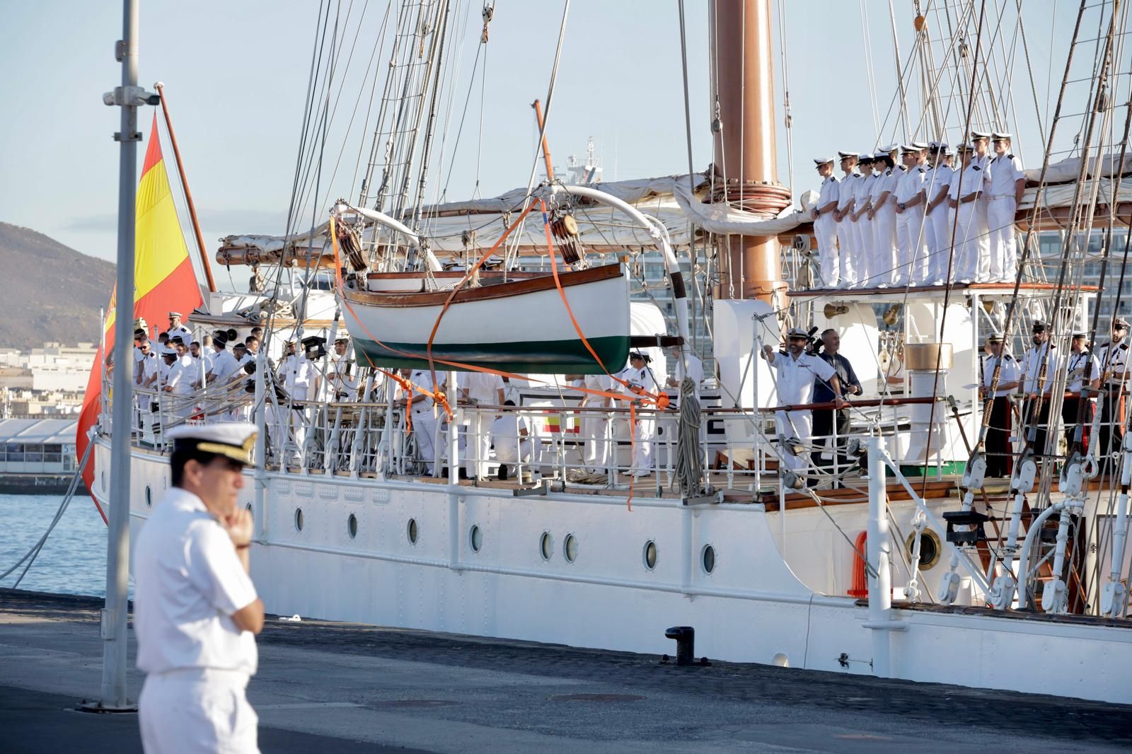 Las imágenes del desembarco de la princesa Leonor en Gran Canaria