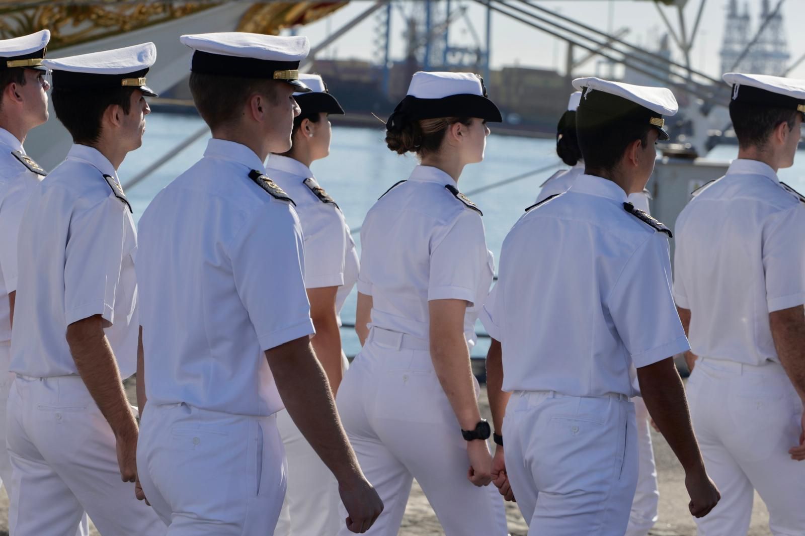 Las imágenes del desembarco de la princesa Leonor en Gran Canaria