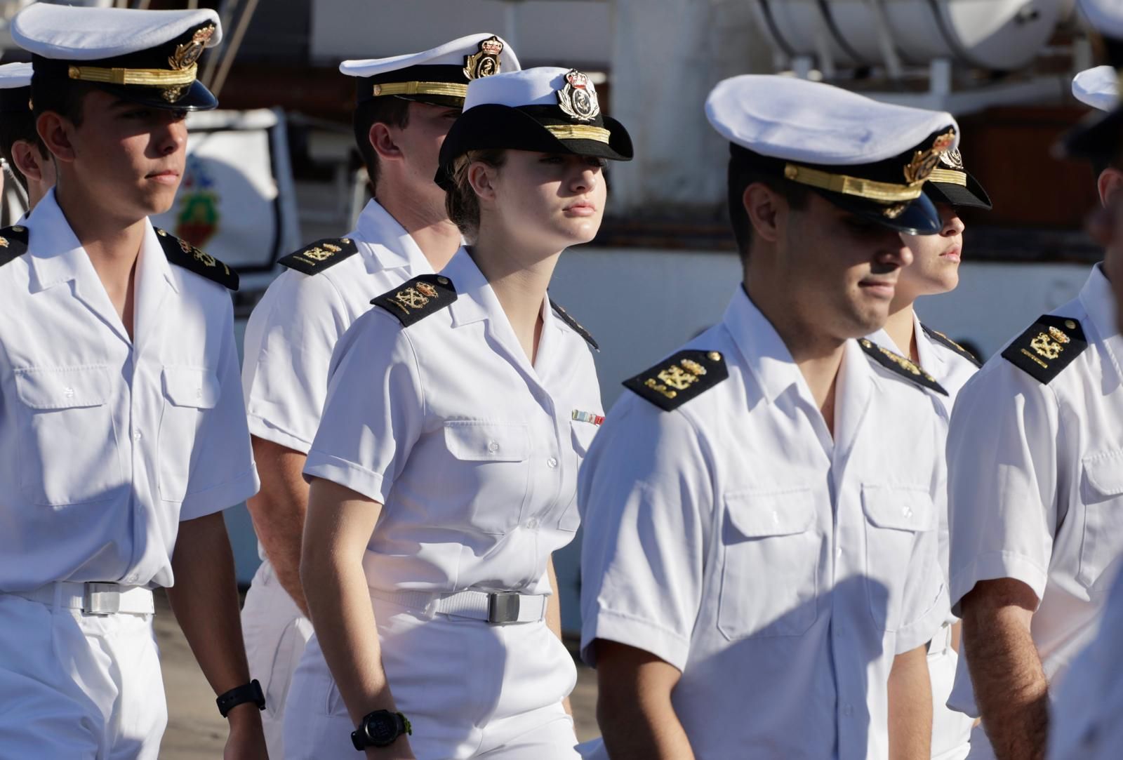 Las imágenes del desembarco de la princesa Leonor en Gran Canaria