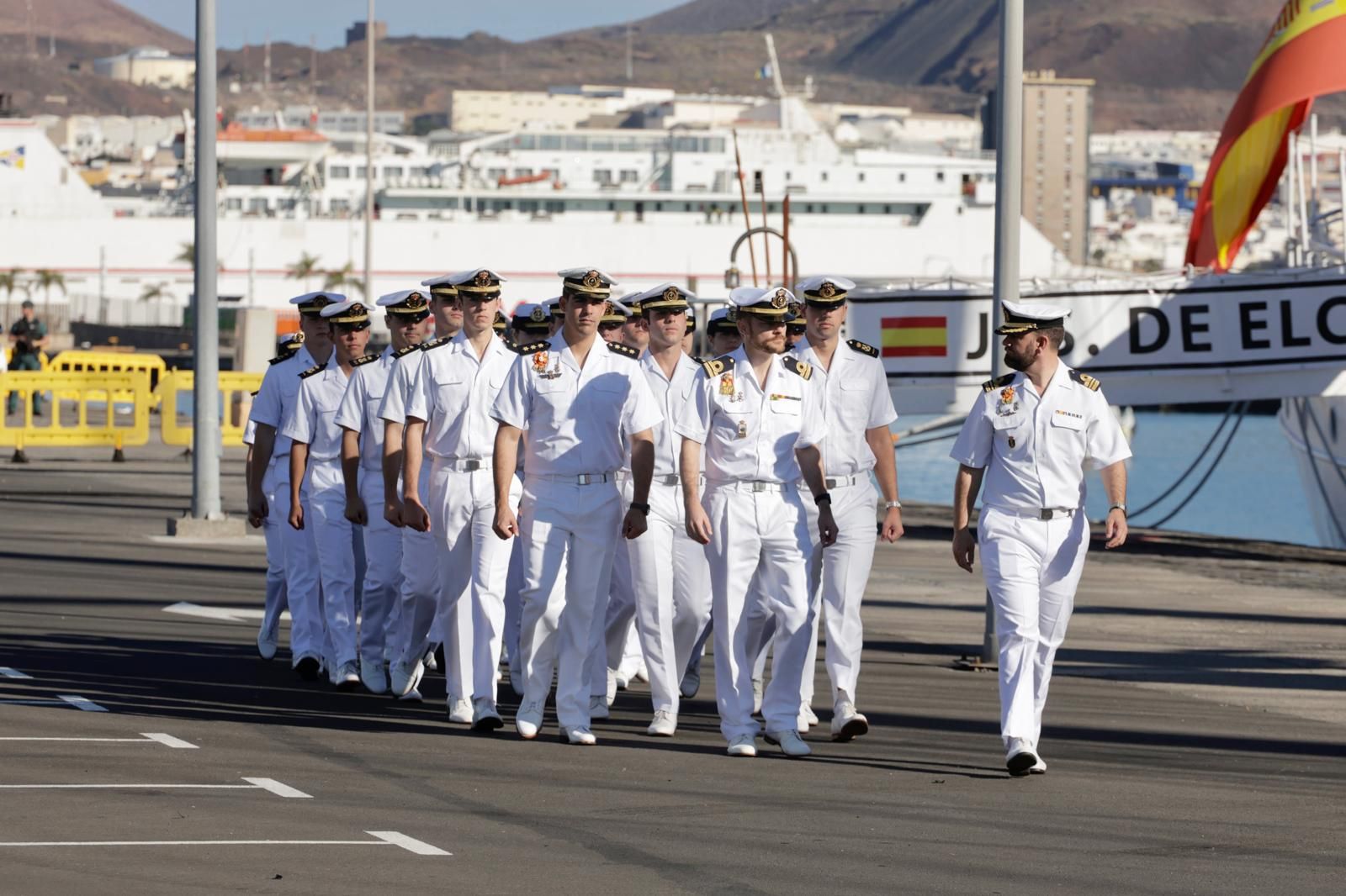 Las imágenes del desembarco de la princesa Leonor en Gran Canaria