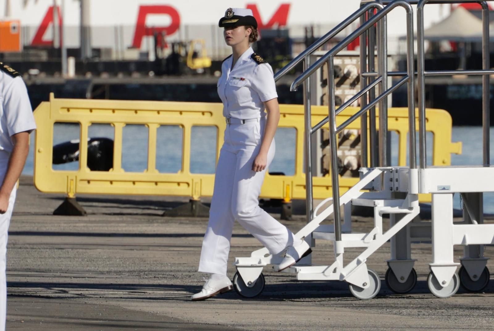 Las imágenes del desembarco de la princesa Leonor en Gran Canaria