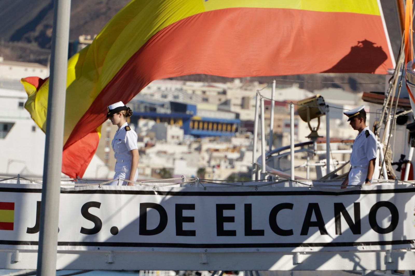 Las imágenes del desembarco de la princesa Leonor en Gran Canaria
