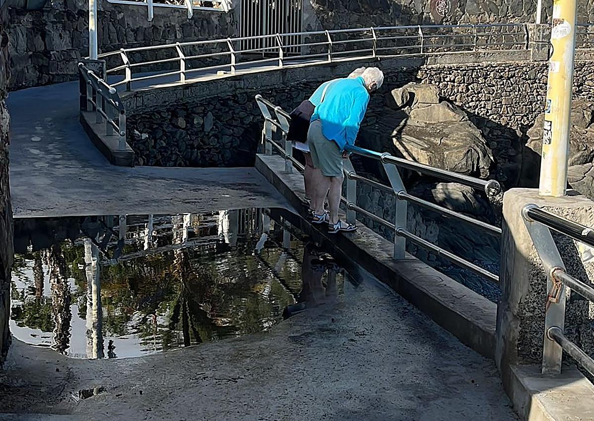 Imagen secundaria 1 - Cuatro gotas y el paseo inundado en San Agustín