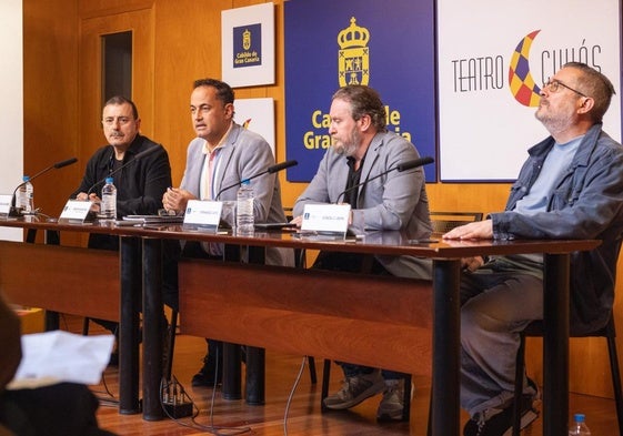 De izquierda a derecha, Marcial Álvarez, Serafín Sánchez, Fernando Cayo y Gonzalo Ubani.