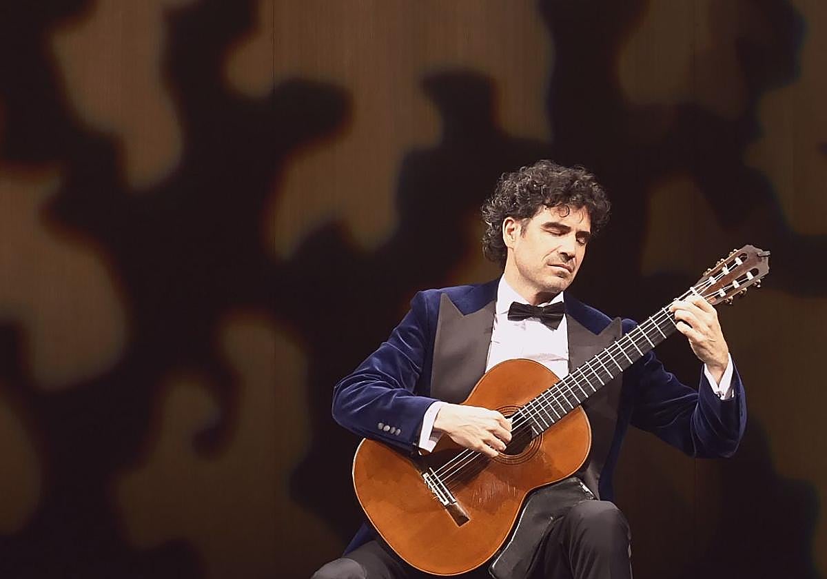 Pablo Sáinz-Villegas, durante su concierto en el Teatro Pérez Galdós.