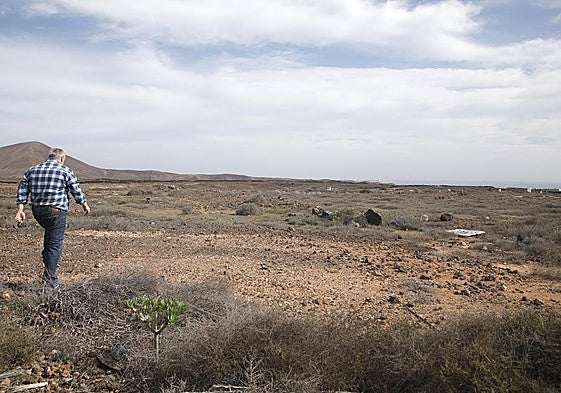 Parcela escogida tiempo atrás para el parque eólico.