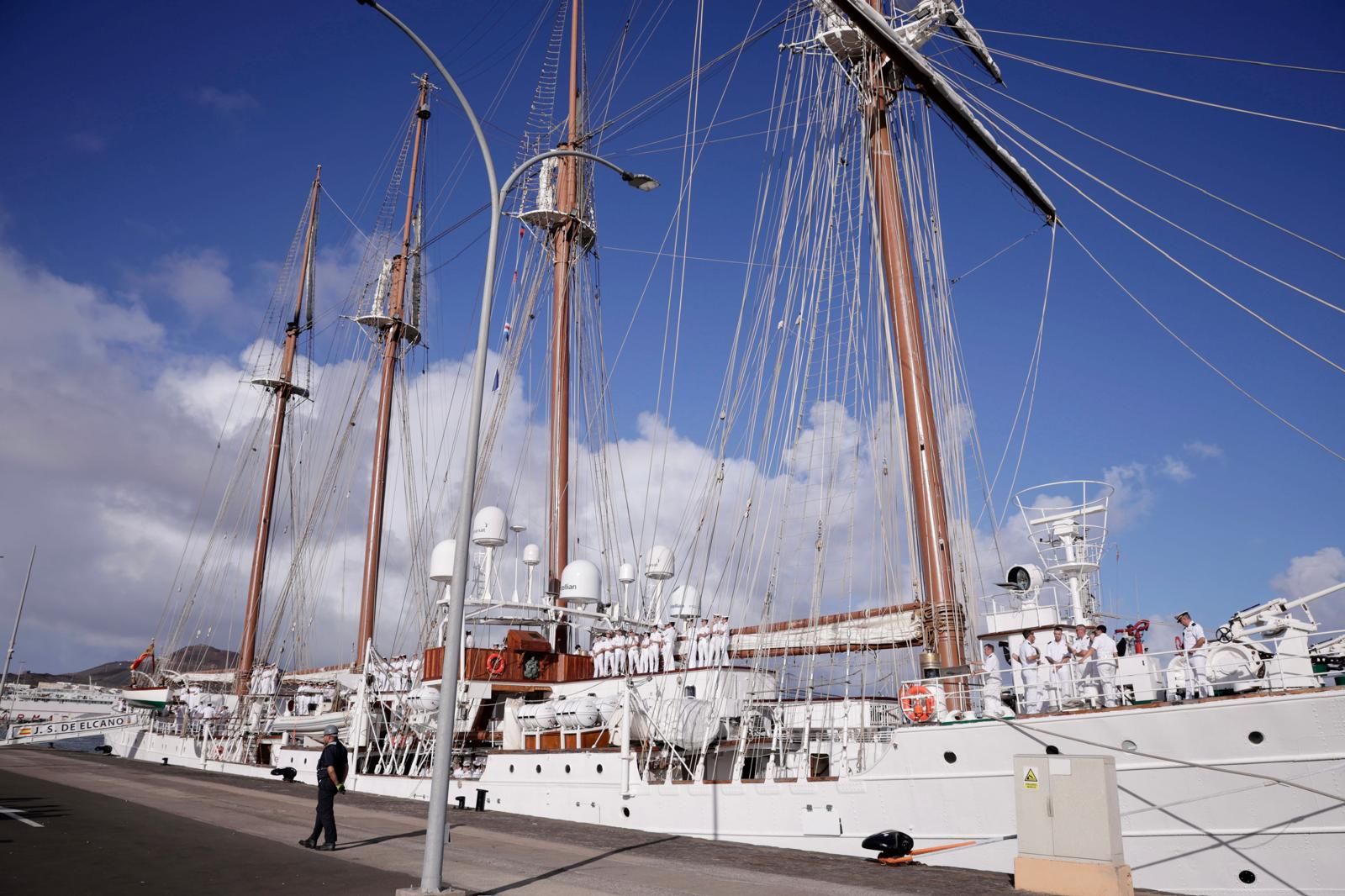 Salida de la princesa Leonor en el Buque escuela Juan Sebastián Elcano