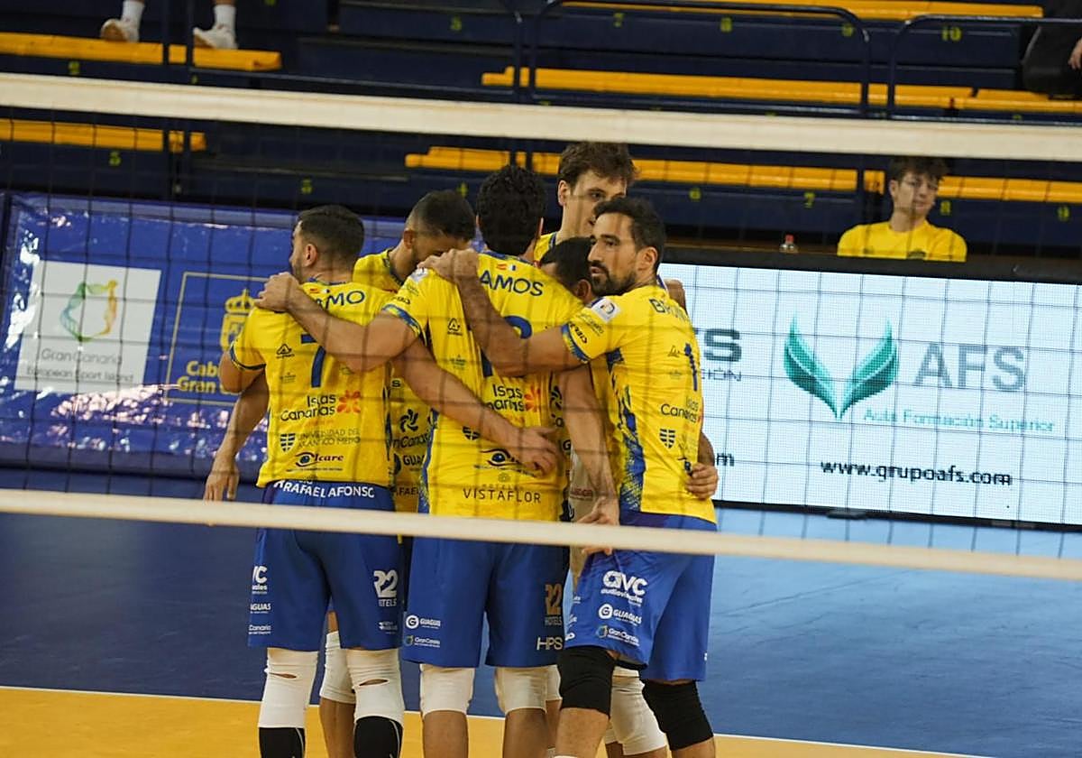 Piña del Guaguas para celebrar uno de sus puntos.