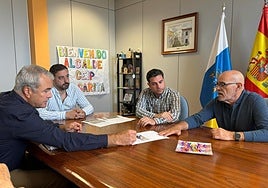 El alcalde de Telde se reunió con representantes vecinales.