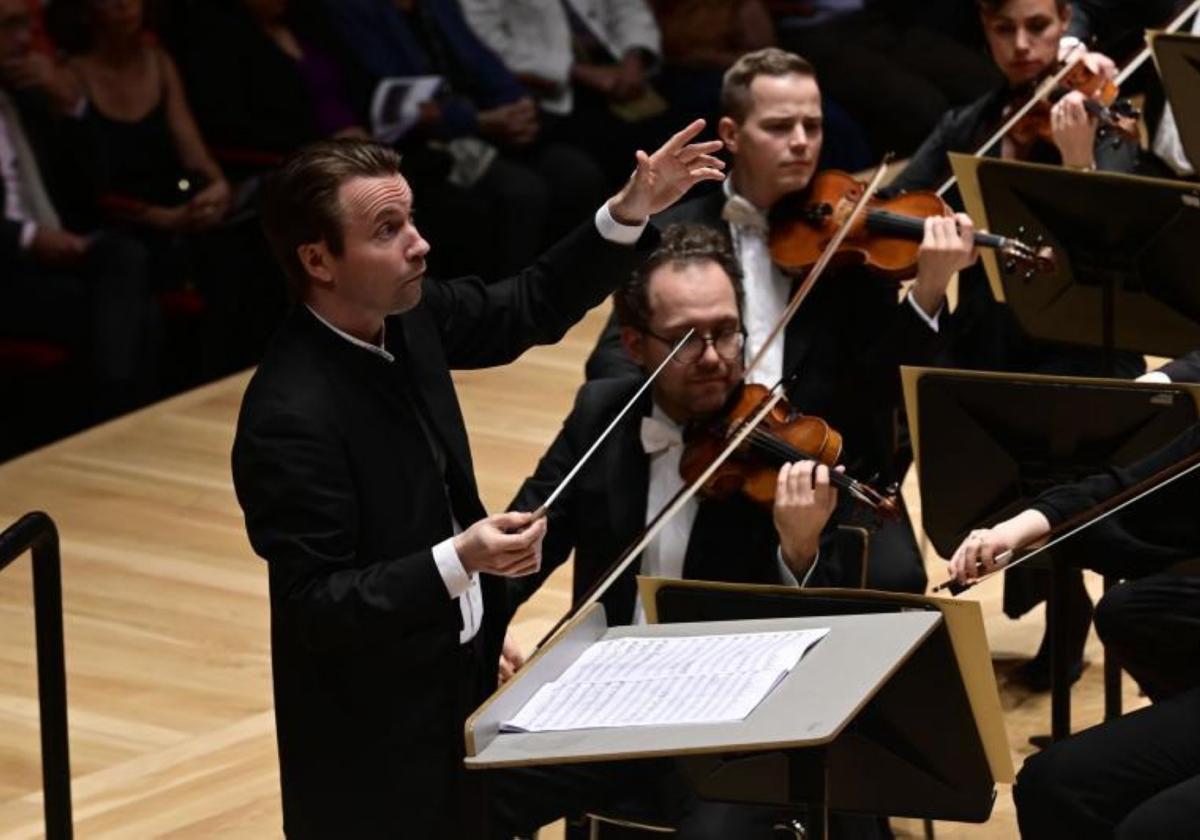 Imagen del concierto de la Filarmónica de Bergen, en la inauguración del 40ª Festival de Música de Canarias, en enero de 2024.