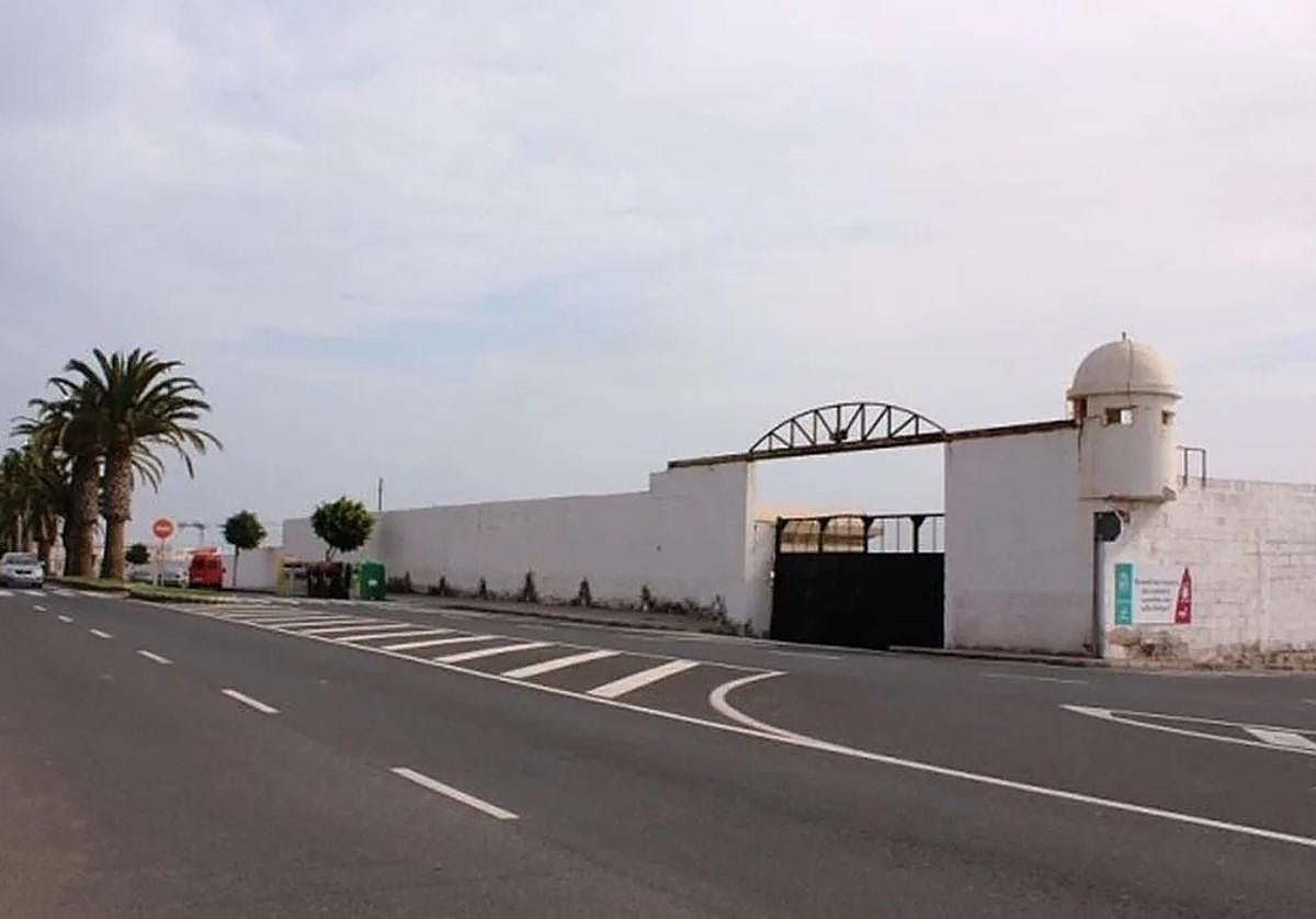 Zona norte del cuartel militar en Puerto del Rosario.