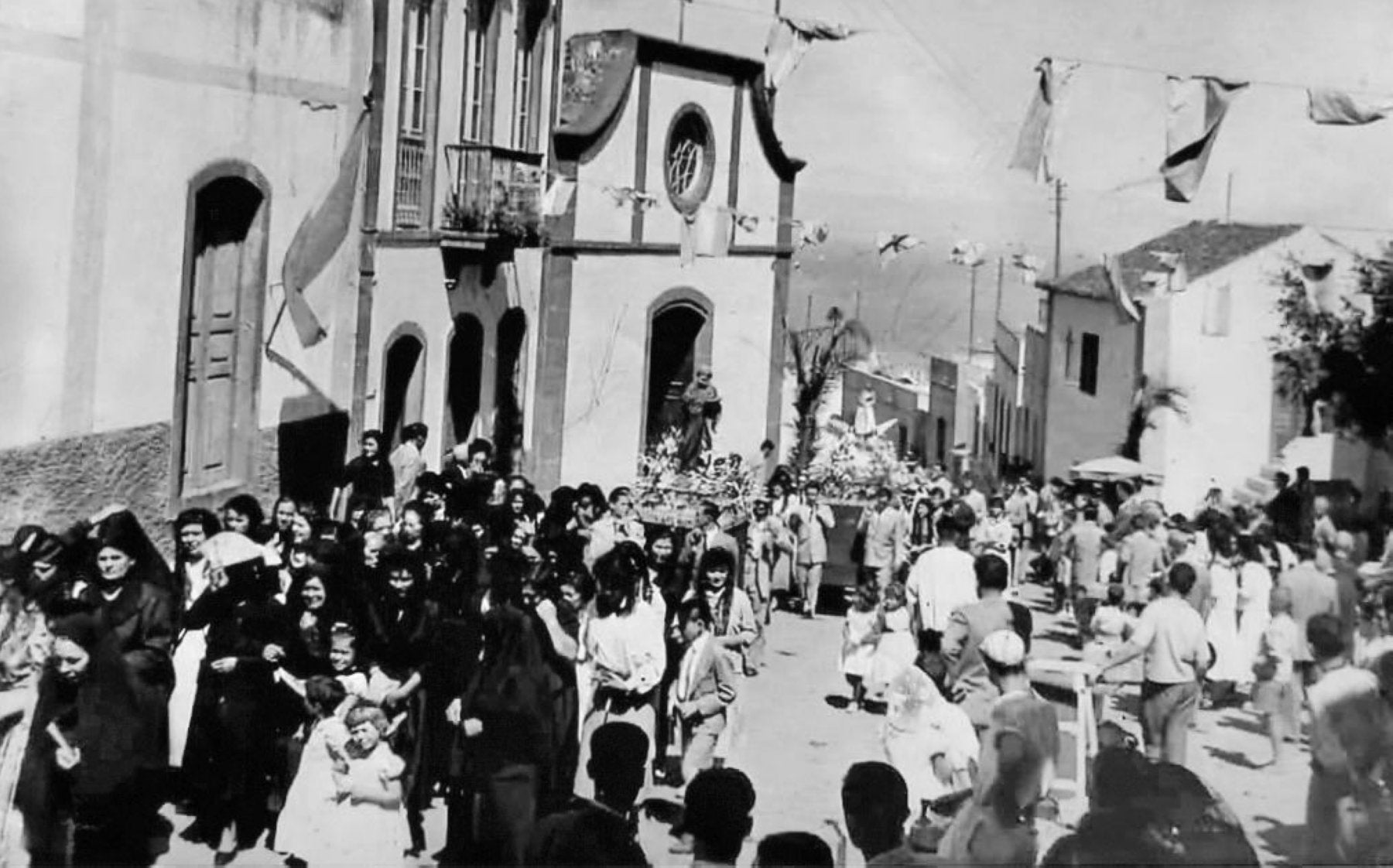 Fiestas del Pilar en Casablanca, a mediados del pasado siglo.