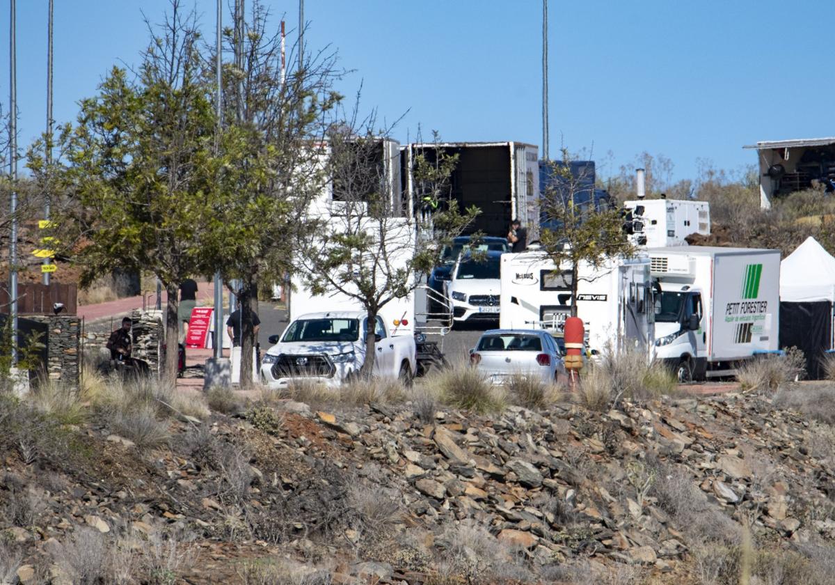 Rodaje de una película en Monte León, en el municipio.